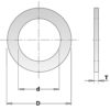 TIVOLY  Bague de reduction pour lames de scie alesage 30 mm -> 25 20 18 16  mm
