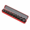 Coffret 10 Douilles Clé à Chocs 38 mm chrome vanadium