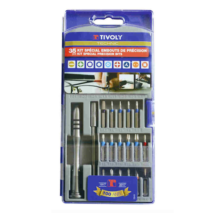 Coffret Tivoly tournevis de precision 35PCS