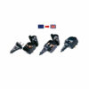 Adaptateur Convertisseur Permanent EU -> GB UK - Pour prise type E/F - LOT DE 3