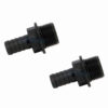 LOT DE 2 - Raccord cannelé mâle 1" droit sortie Ø 22 mm pour pompe